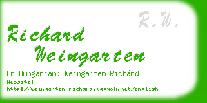 richard weingarten business card
